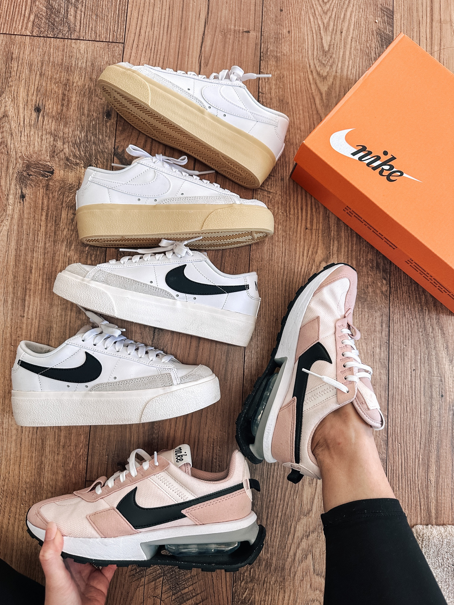 Nike platform sneakers
Neutral sneakers 
Casual outfits 


#LTKunder100 #LTKshoecrush #LTKfit