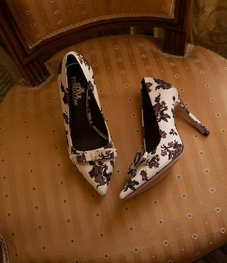 Antonio Melani x Style Bungalow Worth Floral Fabric Bow Detail Stiletto Pumps | Dillard's | Dillard's