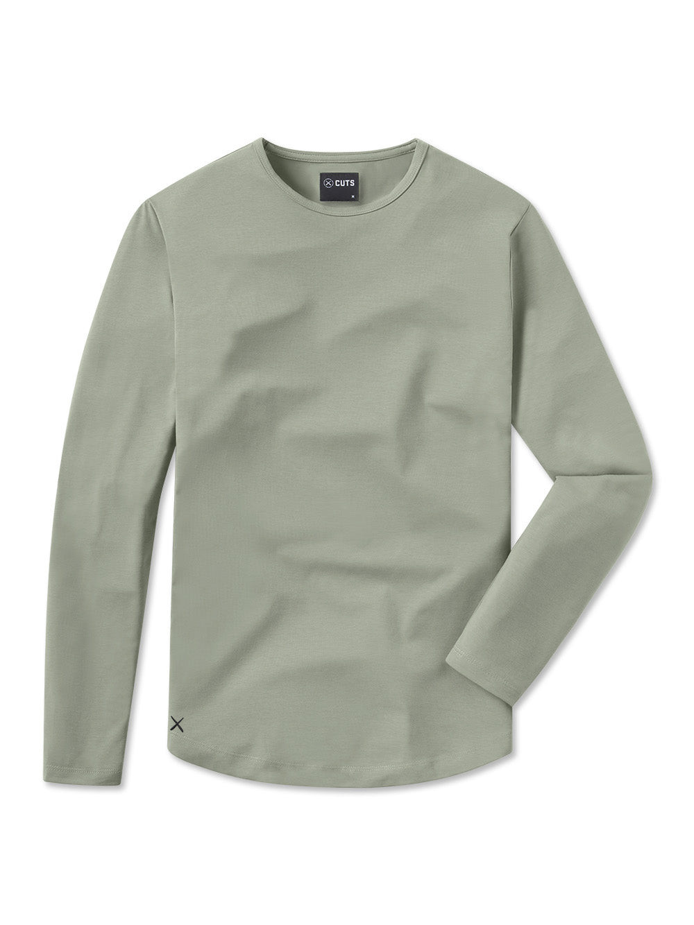 AO Long Sleeve Curve-Hem Tee | Cuts Clothing