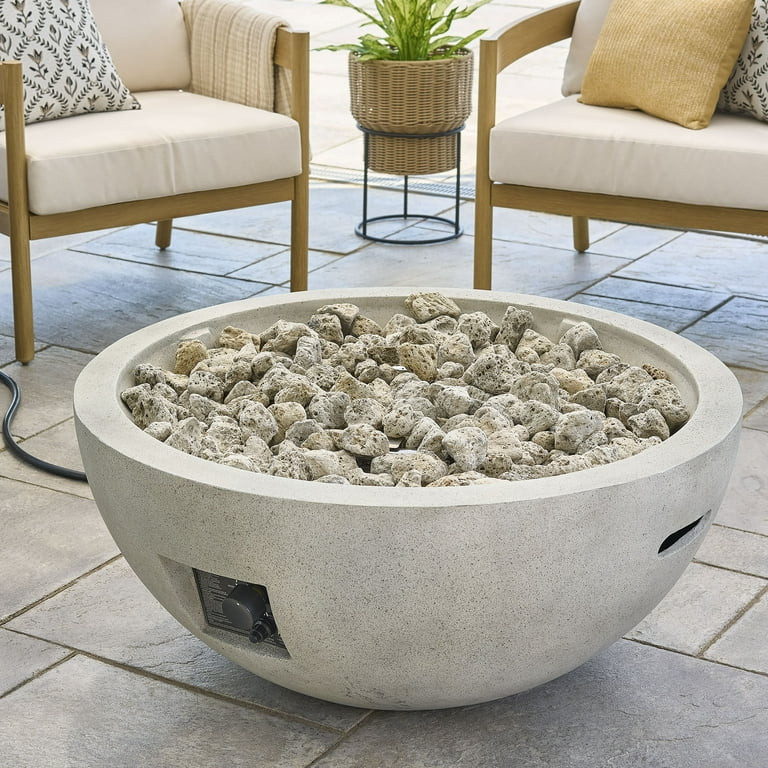 Better Homes & Gardens 36" Round 65,000 BTU Propane Faux Concrete Finish Fire Pit with Tank Hidea... | Walmart (US)