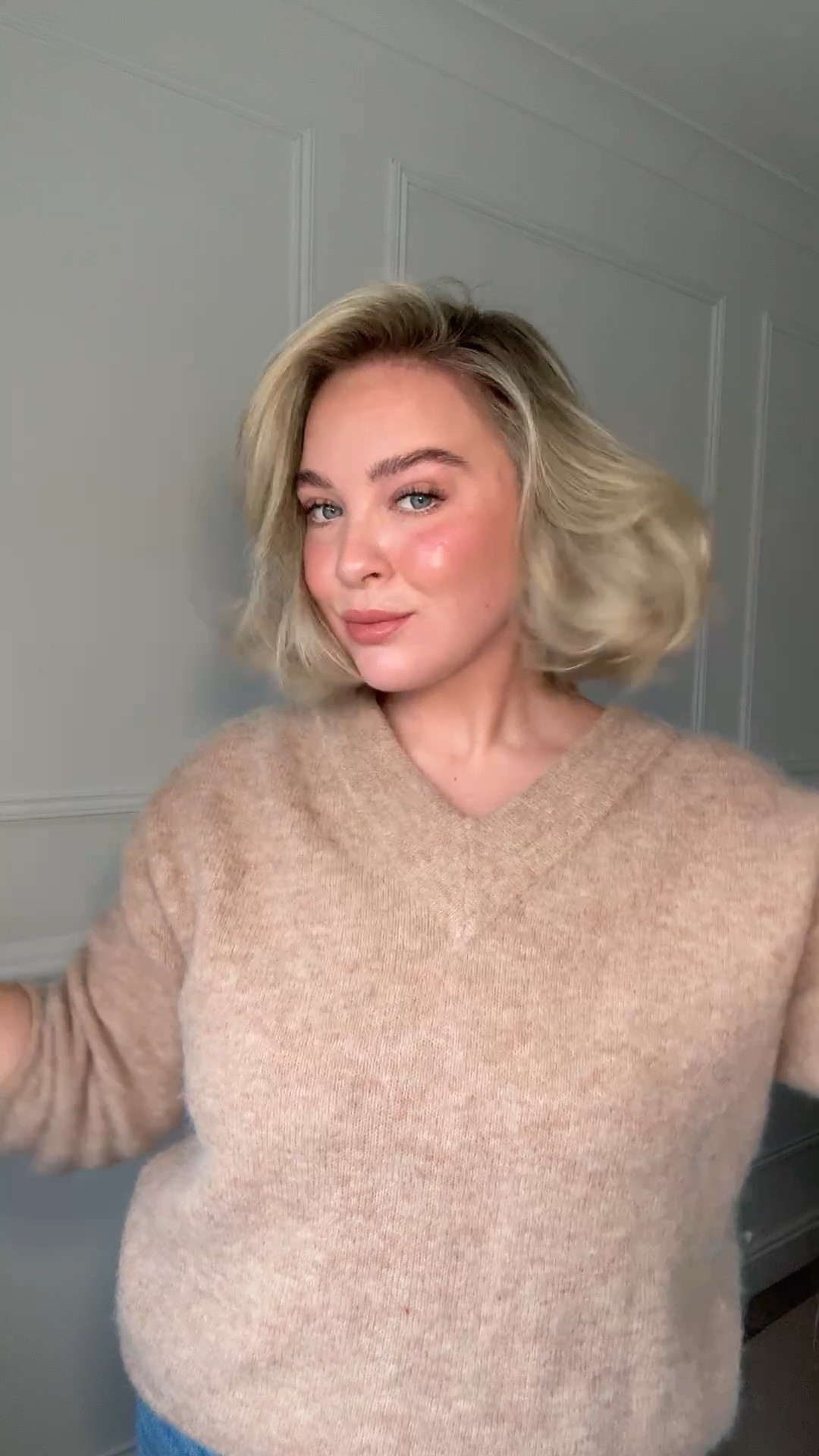 How I blow dry my short hair: 

1. I brush through with my @ghdhair paddle brush and run @colorwowhair dream cocktail (kale infused) through the ends and @colorwowhair extra large bombshell volumizer through my roots - couldn’t recommend these products enough, my hair is really flat and I have bleach foils so these really bring the volume whilst making my hair super soft! 

2. Blast my hair so it’s 90% dry 

3. Use the @dyson airwrap so my hair is blowing back away from my face, I lift it high holding it horizontally to get the volume and then drop it vertically so it’s pointing to the floor to get the curl - repeat on the other side with the right attachment to blow my hair away from my face 

4. Blow each section for 10-15 seconds with hot air then 10-15 seconds cold air 

5. Run my fingers through it and spray with @batiste_hair dry shampoo - the tropical is my fav. I always use dry shampoo on freshly washed hair, it gives my flat hair some texture and keeps the grease away much longer! I only wash my hair once or twice a week max 


💋💋💋


#LTKbeauty