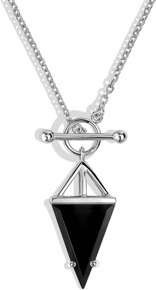 Moon Magic Authentic Moonstone Necklace for Women | Onyx, Labradorite, Black Obsidian Necklaces/R... | Amazon (US)