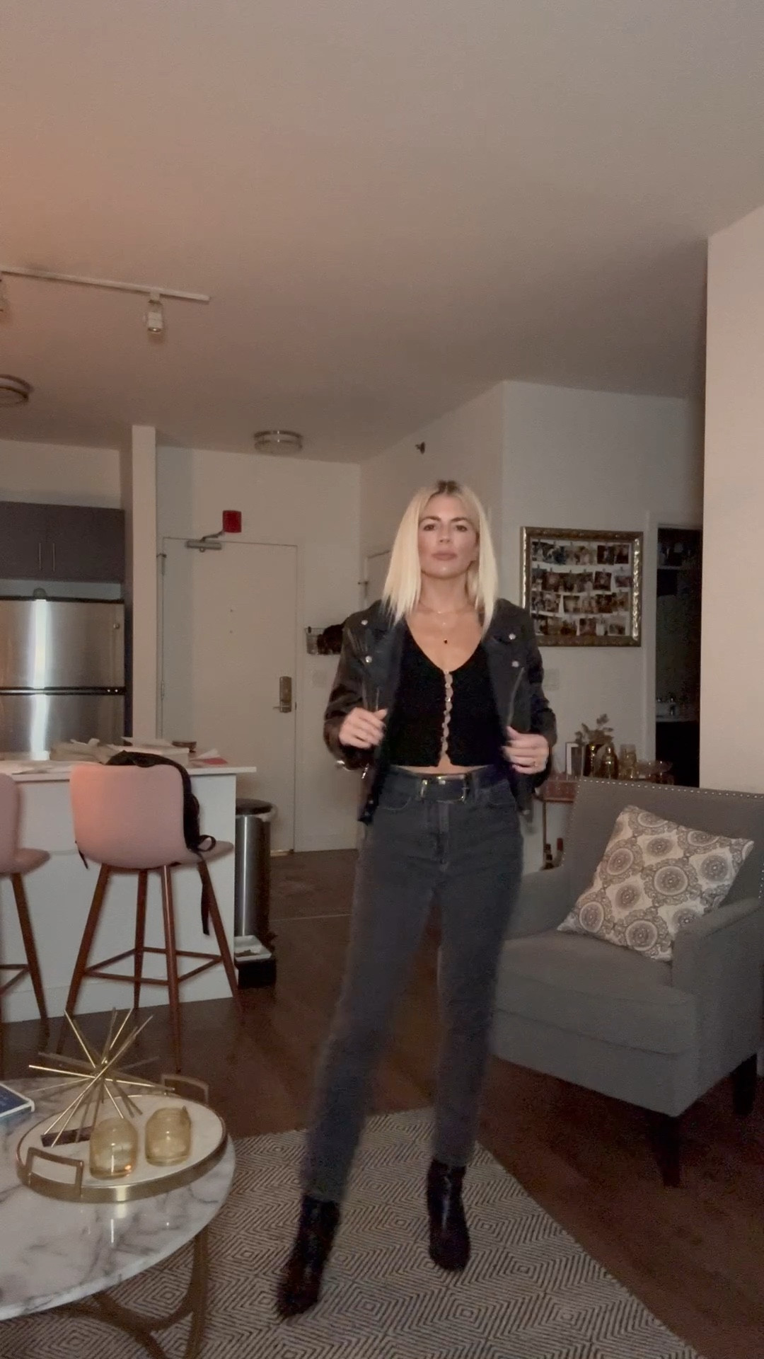 All black outfit for a night out 