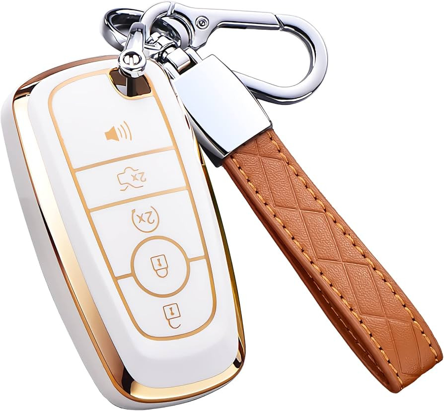 Key Fob Cover for Ford with Keychain Explorer Bronco Escape Edge Expedition Mustang F150 Lincoln ... | Amazon (US)