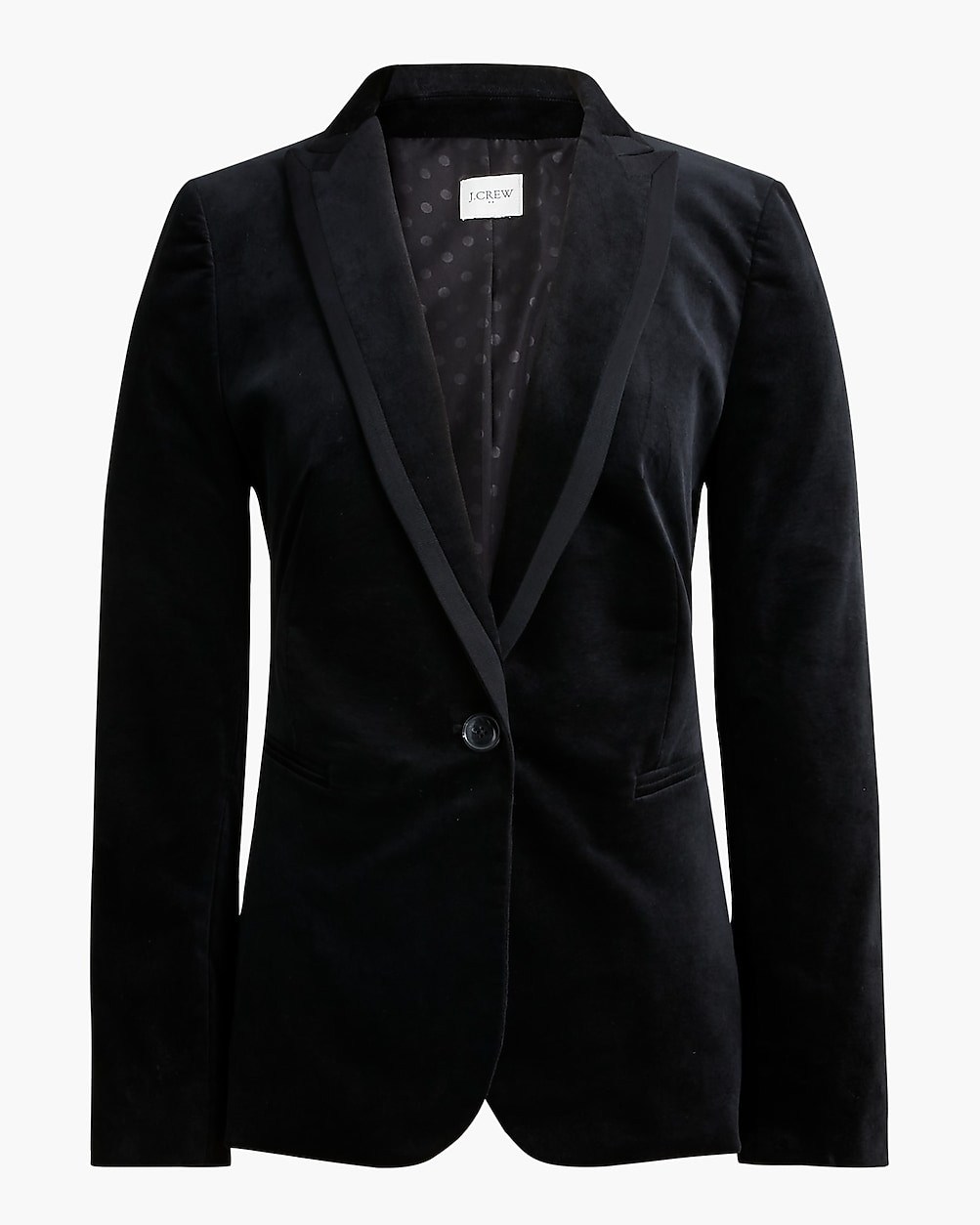 Velvet one-button blazer | J.Crew Factory