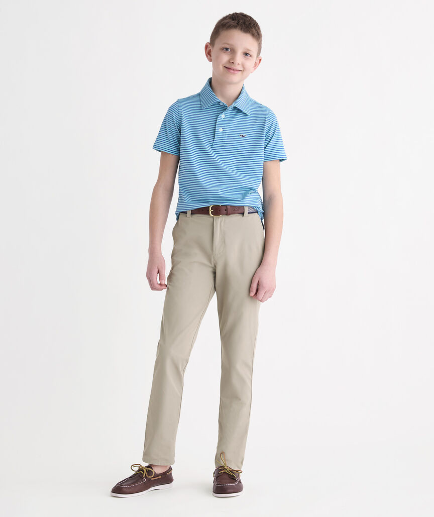 Boys' Performance Bradley Stripe Sankaty Polo | vineyard vines