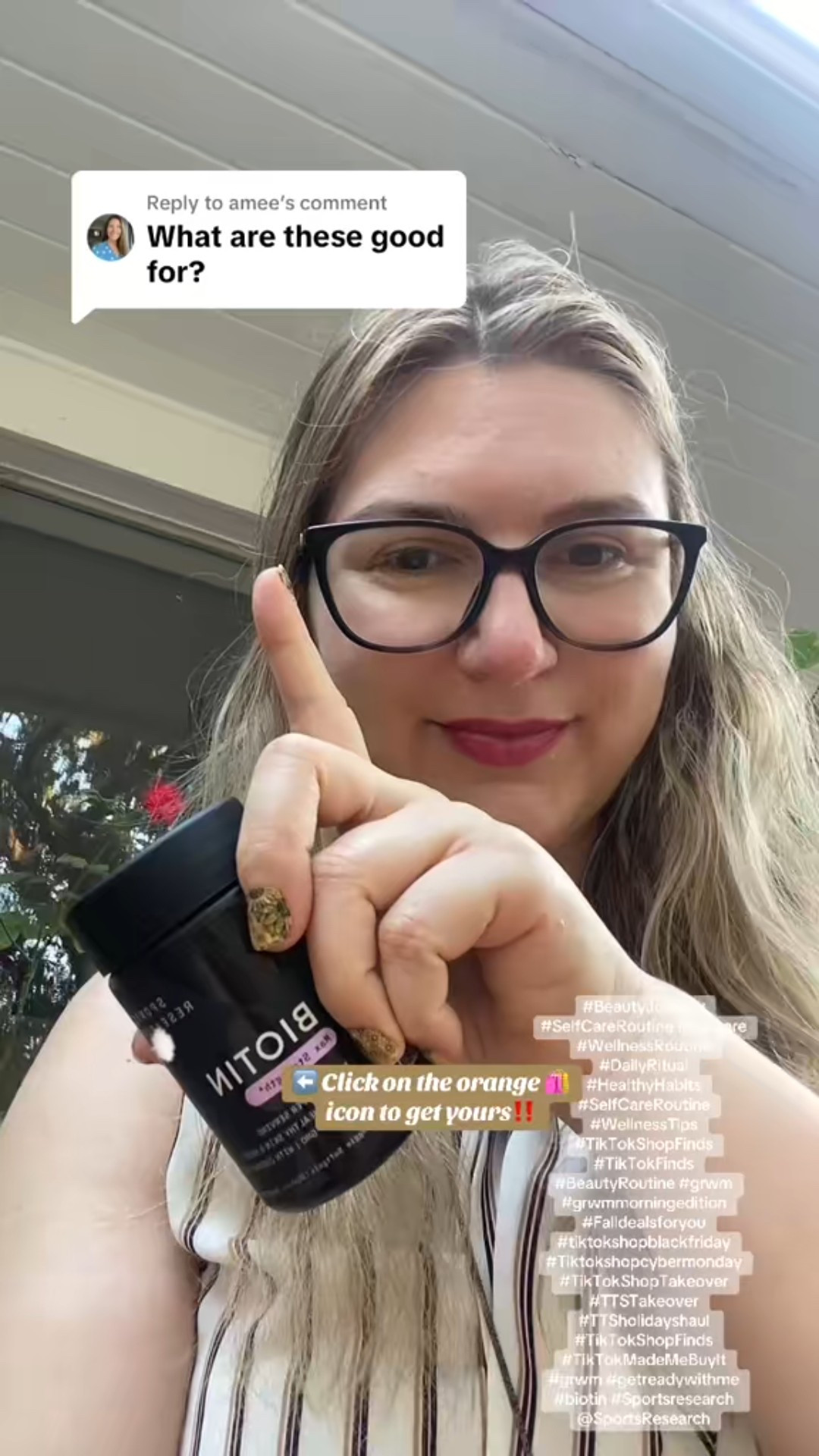 Sports Research Biotin 10,000mcg

Things that just make sense:
   🌟 Drinking water
   🌟 Getting 8hrs sleep
   🌟 Taking your biotin
   Simple > Complicated ✨

⬅️ Click on the orange 🛍️ icon to get yours‼️

#nails #nailhealth #nailsandhaircapsules #DailyMotivation #SelfCareRitual #busyprofessionals #grwm #MidlifeMagic #WellnessOverForty #Over40 #womensupportingwomen #SelfCare #WellnessRoutine #DailyRitual #HealthyHabits #SelfCareRoutine #WellnessTips #BeautyRoutine #grwmmorningedition #getreadywithme

#LTKFindsUnder50 #LTKOver40 #LTKBeauty