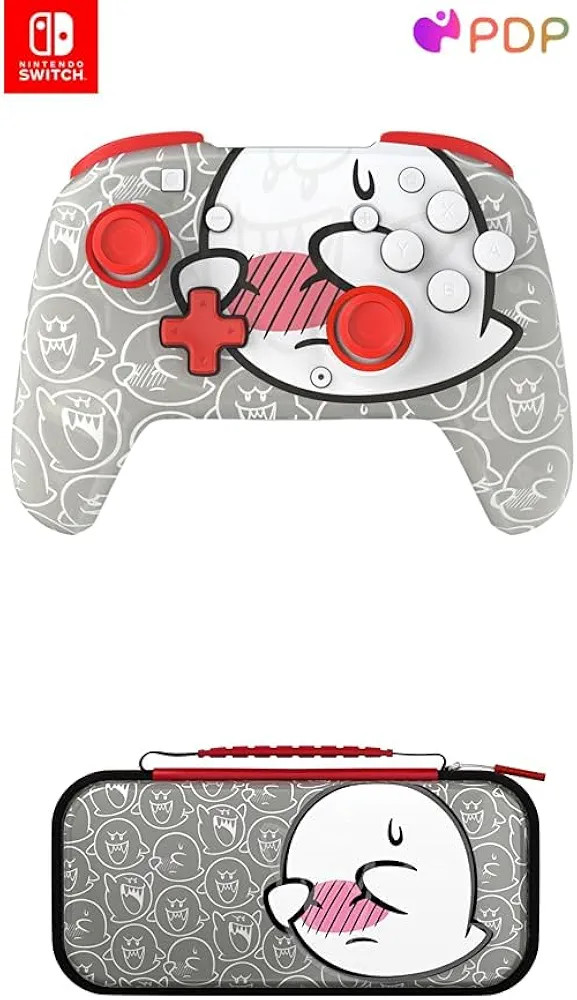 PDP GLOW Bundle: REMATCH Wireless Nintendo Switch Pro Controller with Full Motion: Mario Boo Hoo ... | Amazon (US)