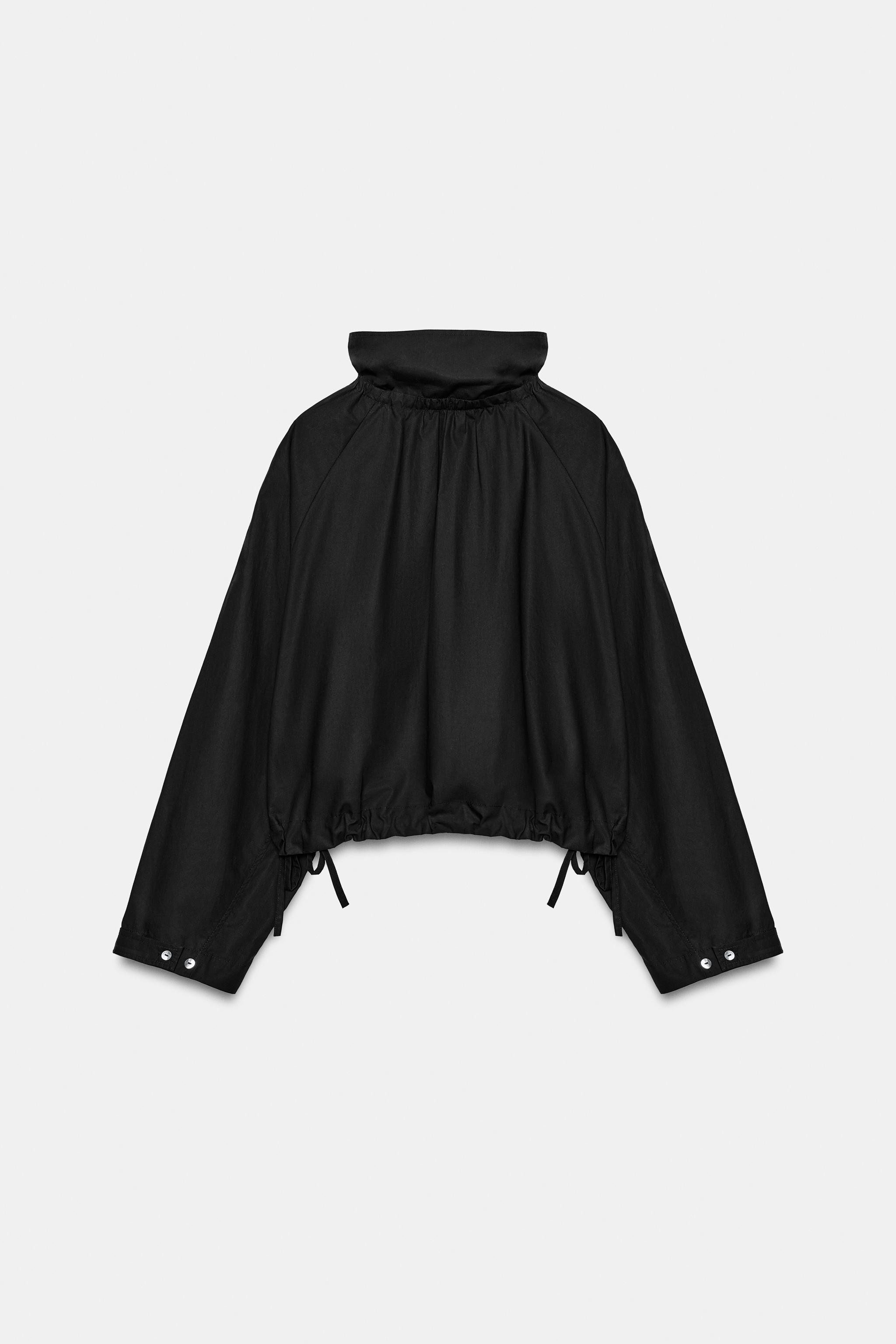 COTTON TIE-DETAIL JACKET | Zara US