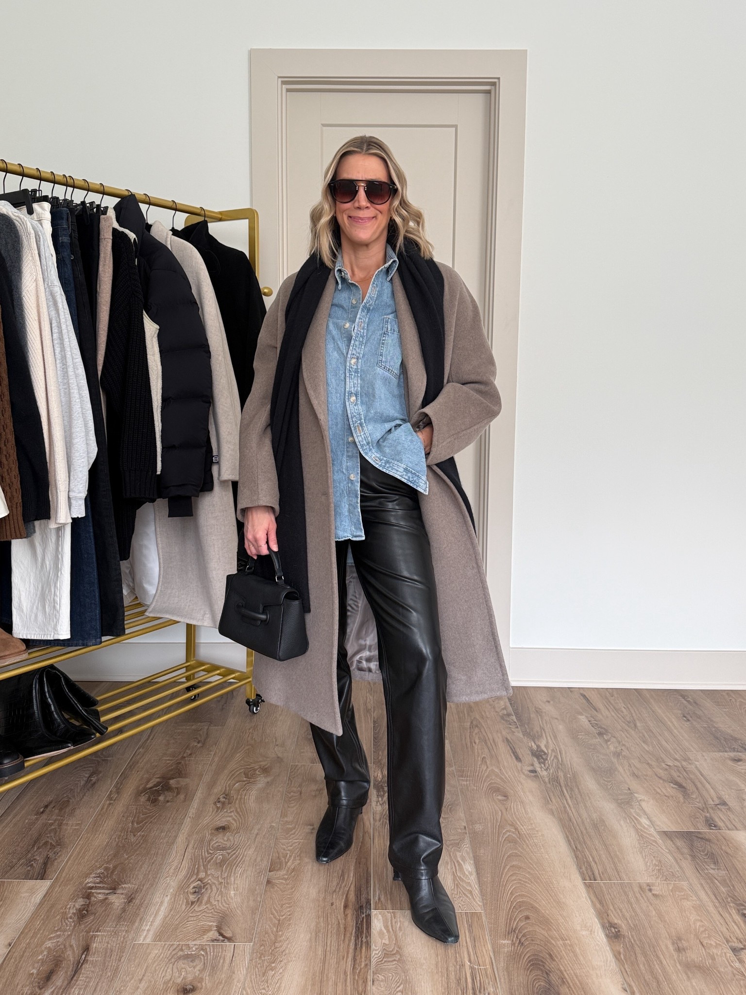 Wearing 26/reg leather pants, XS denim shirt, XS coat, boots tts 

#LTKgrwm #LTKootd #LTKOver40