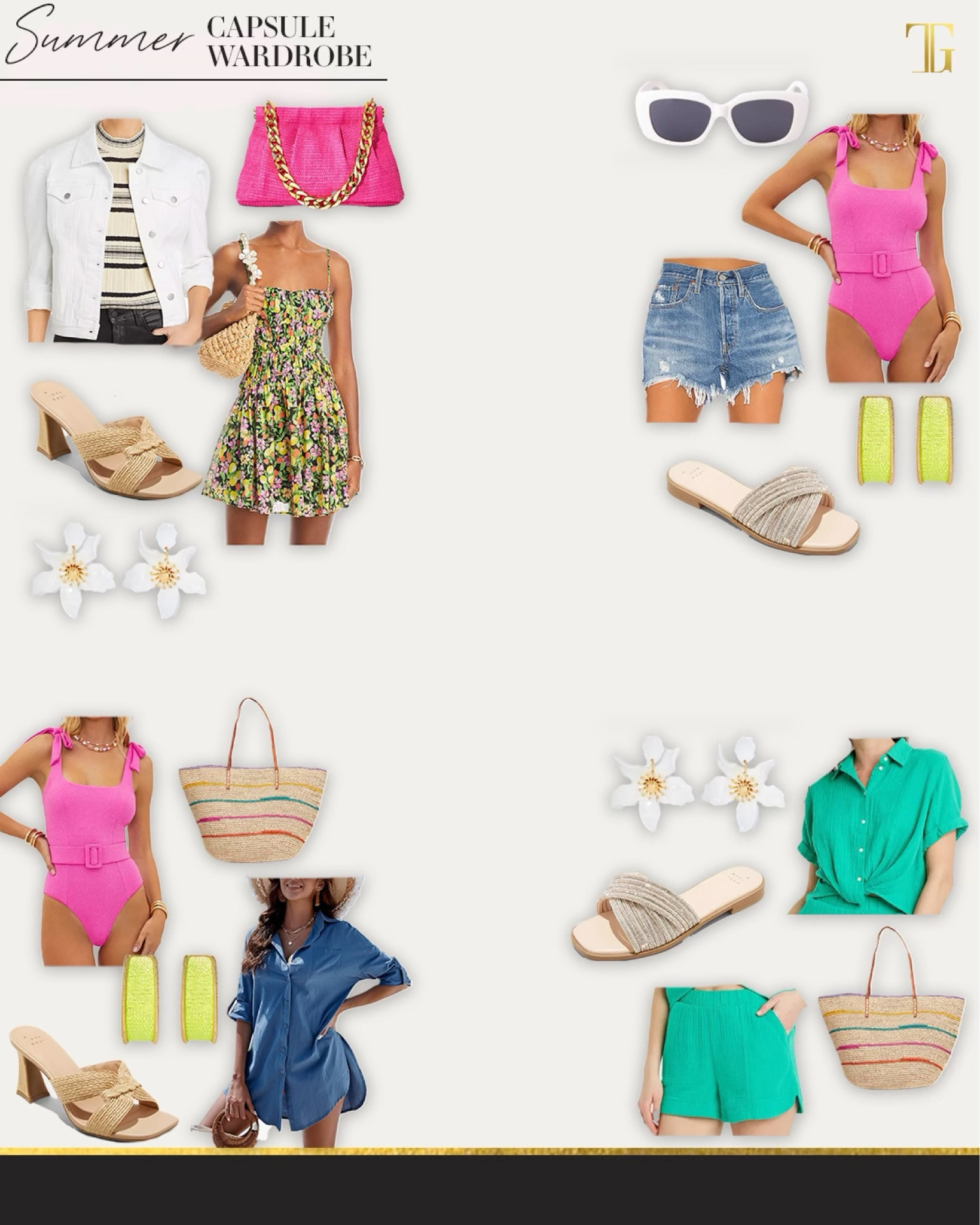 Summer capsule is here!  I’ve curated a great selection of amazing pieces to add to your wardrobe for the season and styled 24 looks out of these pieces. 