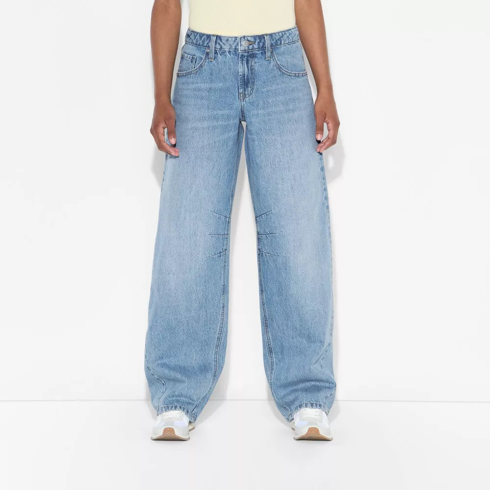 Women's Mid-Rise Barrel Jeans - Wild Fable™ | Target