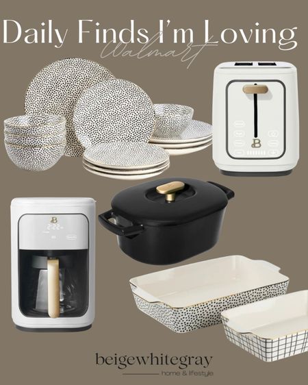 Walmart finds I’m loving for the kitchen. Make you appliances pretty and the dish set is so pretty you wouldn’t believe it’s from Walmart! 

#LTKunder100 #LTKSeasonal #LTKhome