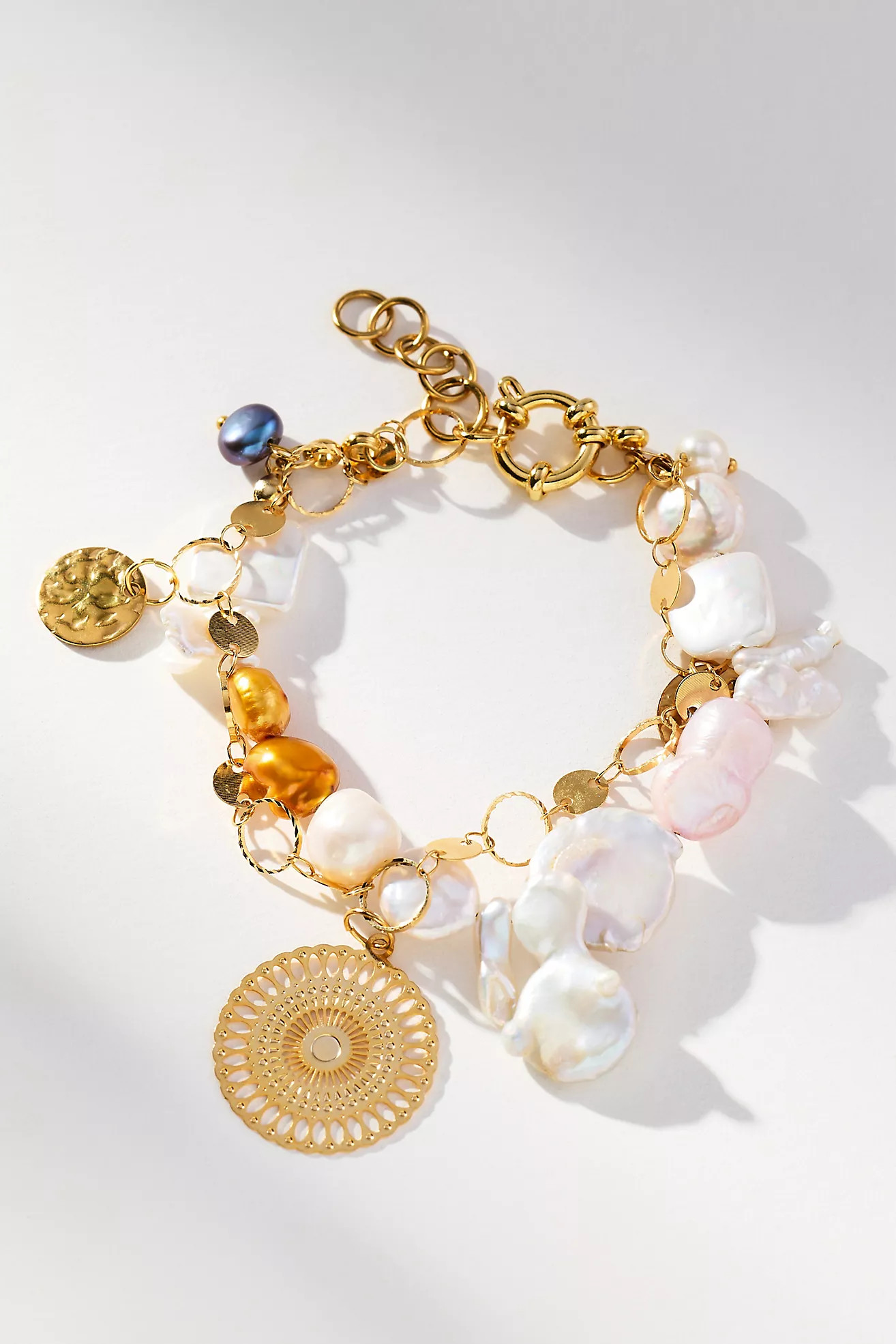 Ortus Stellar Pearl Layered Charm Bracelet | Anthropologie (US)