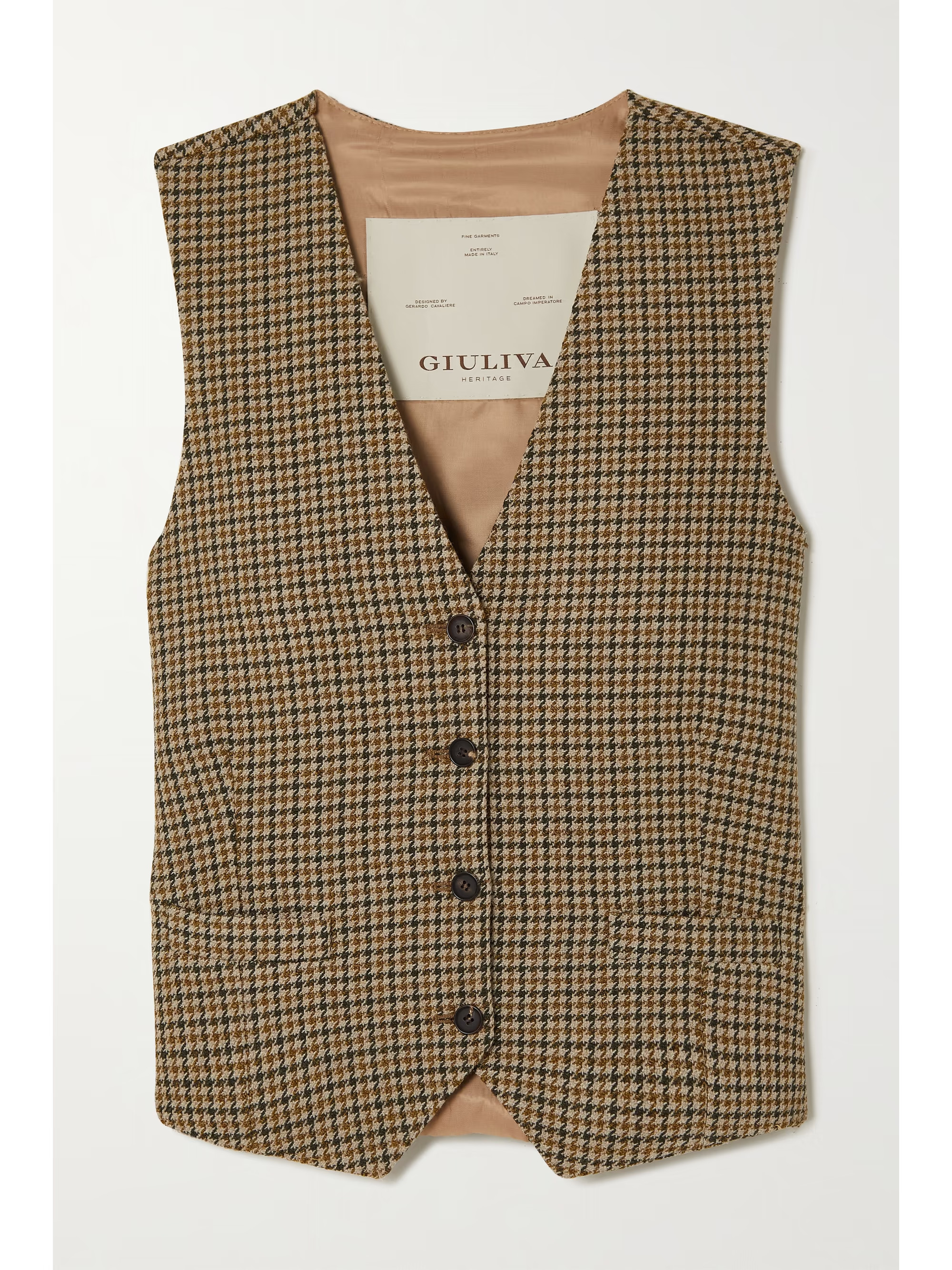 The Andrea houndstooth vest | NET-A-PORTER (US)