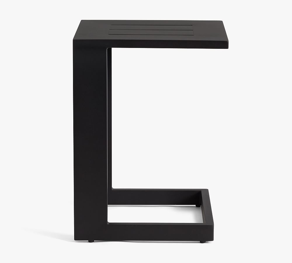 Malibu Metal Outdoor C-Table | Pottery Barn (US)