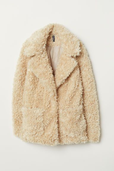 H & M - Faux Fur Jacket - White | H&M (US + CA)