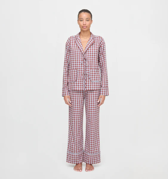 The Steffy PJ Set - Sienna Check | Hill House Home US