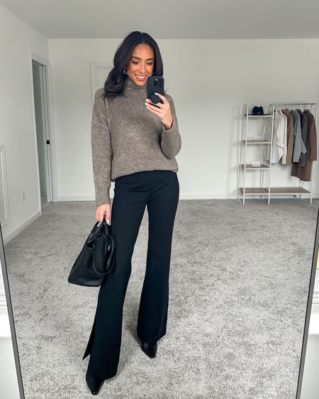 Code NENAXSPANX for 10% off! Size Small Tall in split hem pants, S in mock neck sweater






Winter outfit
Work outfit
Office outfit
How to style split hem pants
How to style flare pants
Black work pants

#LTKworkwear #LTKunder100 #LTKstyletip