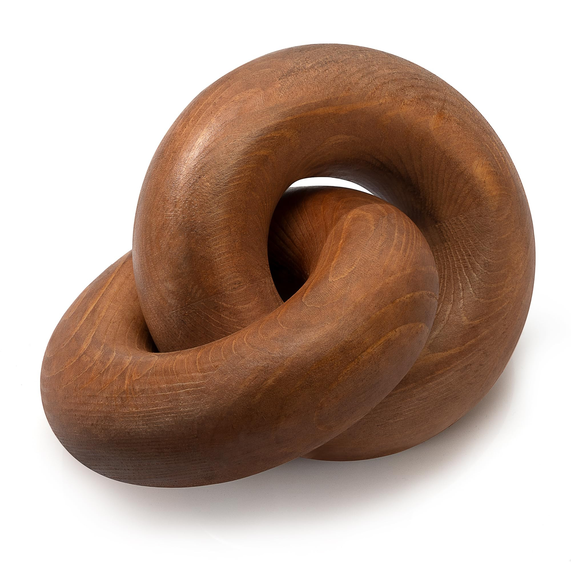 EOSAHR Decorative Pine Wood Knot Decor – Farmhouse 2-Link Wooden Chain Link Decor for Coffee Ta... | Amazon (US)