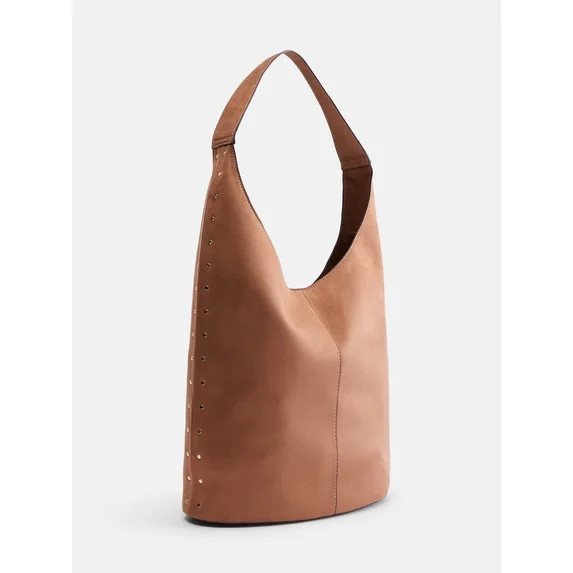 Scenario Women's Faux Suede Bucket Bag, Autumn Brown | Walmart (US)