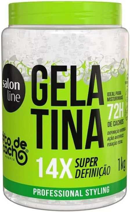 Salon Line, Gelatina Capilar, ToDeCacho, Super Definição, Vegano - Cabelos Ondulados, Cacheados... | Amazon (BR)
