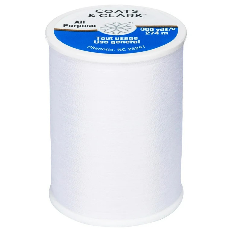 Coats & Clark All Purpose White Polyester Thread, 300 Yards | Walmart (US)