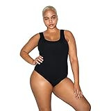 American Apparel Women's Forward Sleeveless Tank Bodysuit, Black, Small | Amazon (US)