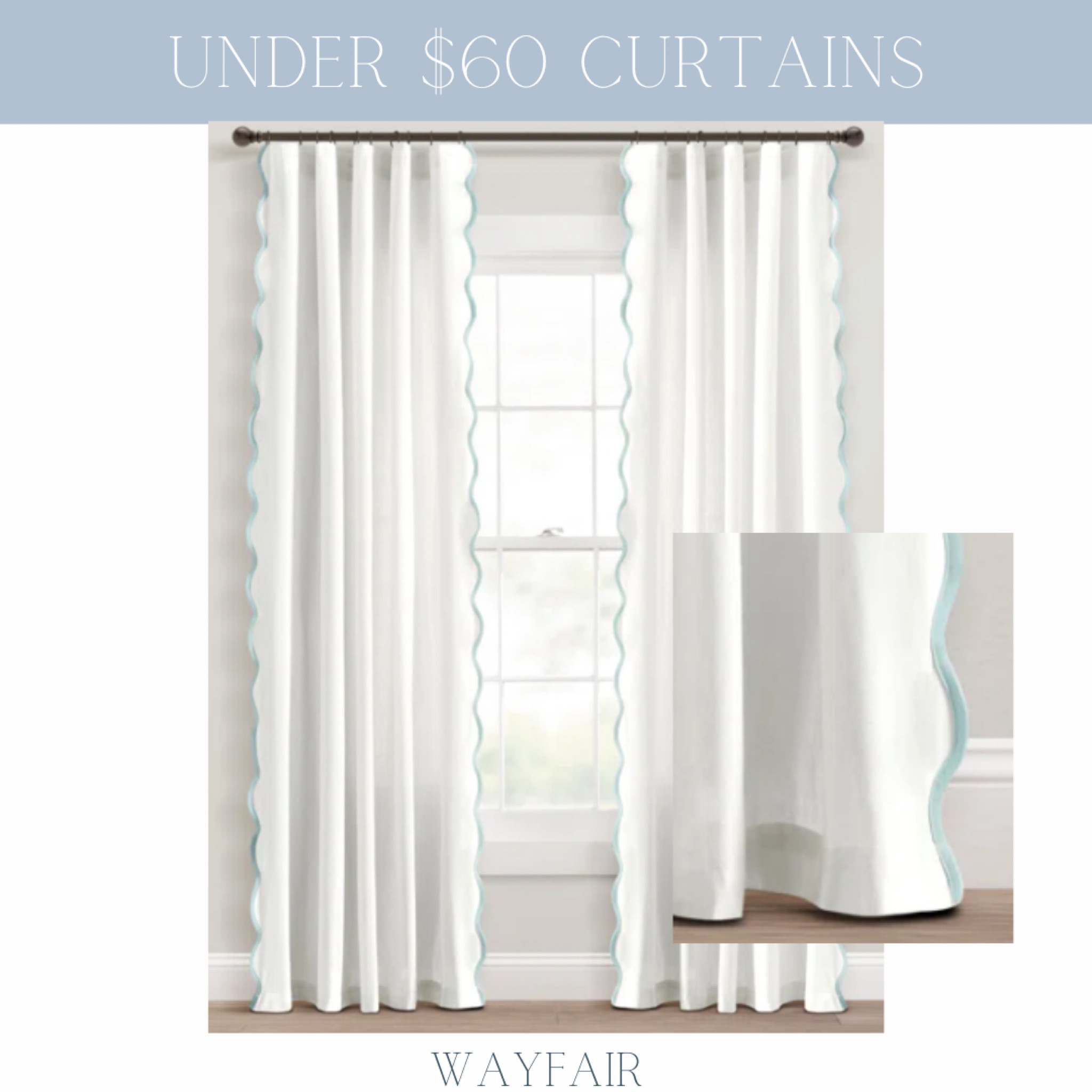 MAJOR DEAL. Annias Cotton Blend Room Darkening Curtain Pair (Set of 2) for $54 right now! Such a snag 

Would be so cute in a nursery or bedroom! 





Scalloped curtains, dupe, home decor, budget, affordable, savvy, save, sale, guest bedroom, living room, office, curtains, drapes, decorate, home, window treatment, shades


#LTKhome #LTKfindsunder100 #LTKsalealert