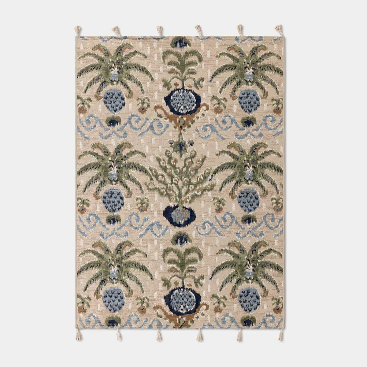 5'x7' Tropical Ikat Rectangular Woven Area Rug - Threshold™ | Target