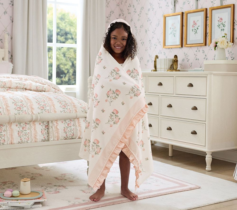 Bria Hammel Rose Kid Hooded Towel | Pottery Barn Kids