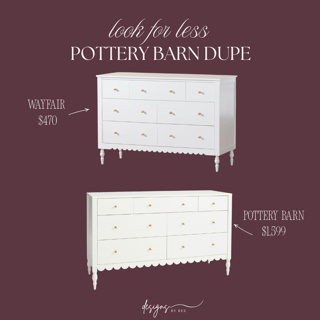 The designer look on a real-life budget ✨ If you’ve been eyeing the Pottery Barn Penny Dresser, stop scrolling!

This Wayfair lookalike is a total steal at $470. Not only does it save you hundreds of dollars, but it also has amazing, top-rated reviews for its sturdy quality and gorgeous finish. It’s the perfect way to elevate your bedroom styling without the high-end price tag.

#LTKunder500 #LTKsalealert #wayfairfurniture #bedroommakeover #potterybarnstyle #budgetdecor #homedesign #neutralaesthetic #nurserydresser 

 #LTKHome #LTKBaby #LTKKids