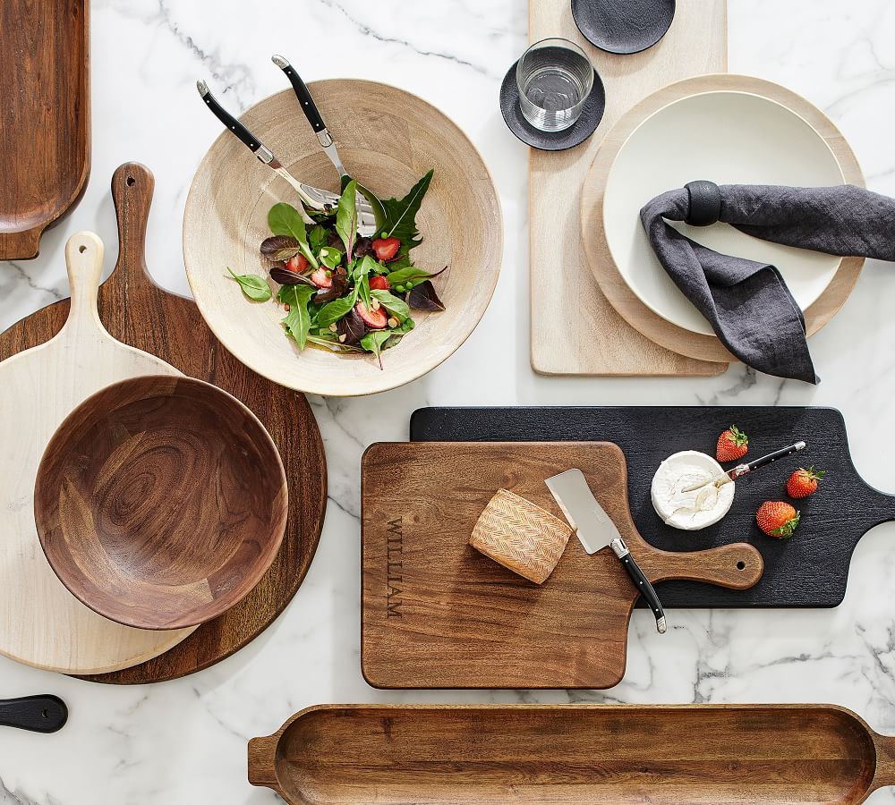 Chateau Handcrafted Acacia Wood Pizza Paddle | Pottery Barn (US)