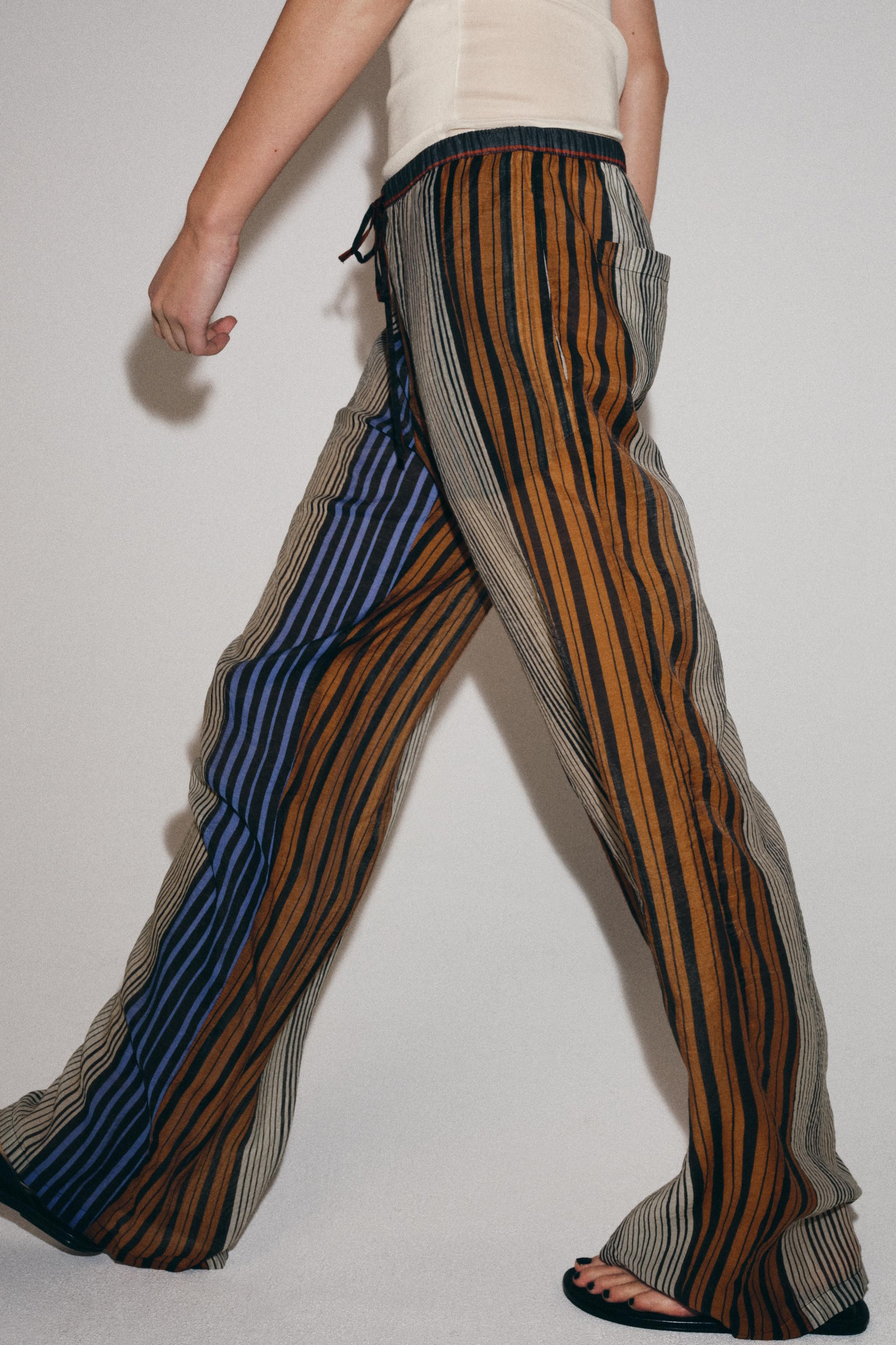 ZW COLLECTION STRIPED PAJAMA PANTS | Zara US