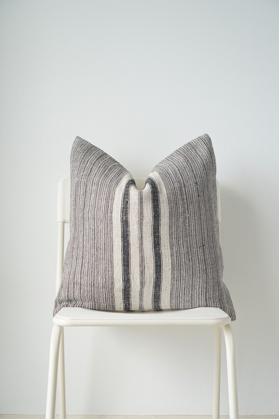 Vintage Hmong Hemp Striped Pillow | Etsy | Etsy (UK)