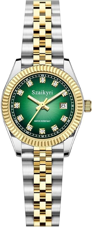 Classic Watch for Women with Solid Stainless Steel Band Ladies Dress Watch Womens Calendar Watch | Amazon (US)