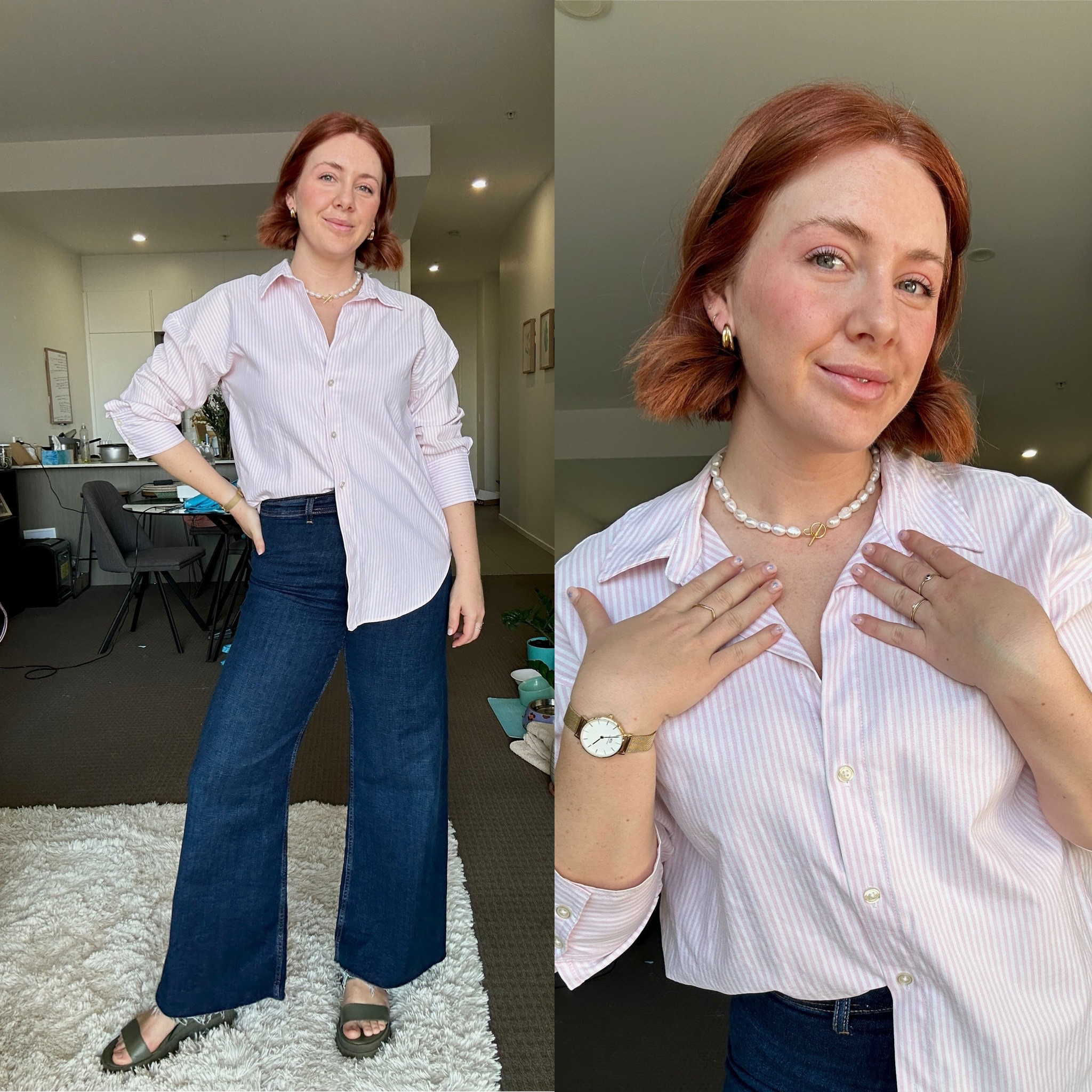 Work details - making pearls modern and casual. Actual necklace is Saint Valentine Santorini choker 

#LTKstyletip #LTKaustralia #LTKworkwear