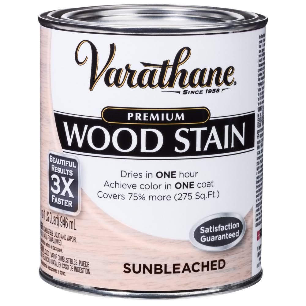 1 qt. Sunbleached Premium Fast Dry Interior Wood Stain | The Home Depot