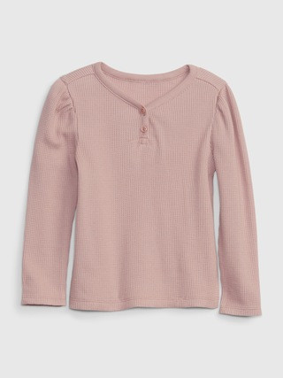 Toddler Waffle-Knit Henley T-Shirt | Gap (CA)