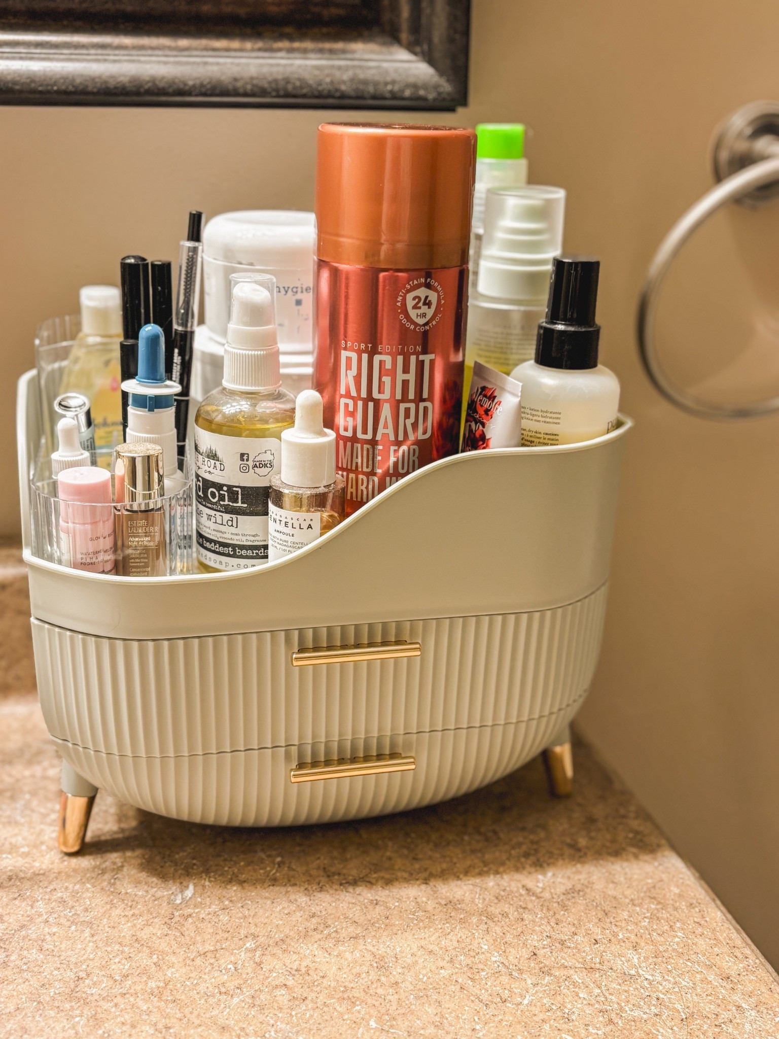 Run and snag this super affordable countertop organizer!! Took the clutter off my counter and turned it into something a little more easy on the eyes! I was shocked that it held everything & already I feel my bathroom is just a smidge cleaner haha can work anywhere in the house OR at work 😉 I may just need one for my desk now 😍 did I mention how affordable it is? 💃🏻

#LTKFindsUnder50 #LTKHome #LTKSaleAlert