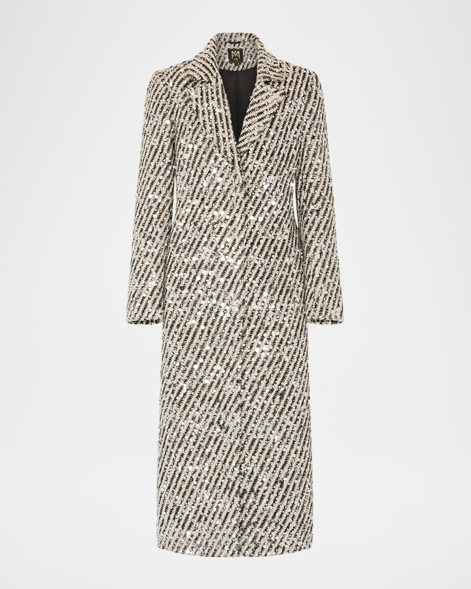 Wanda Striped Sequin Coat | Neiman Marcus