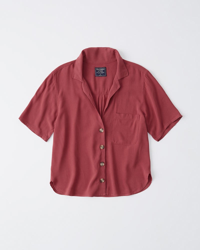 Womens Getaway Shirt | Womens Tops | Abercrombie.com | Abercrombie & Fitch US & UK