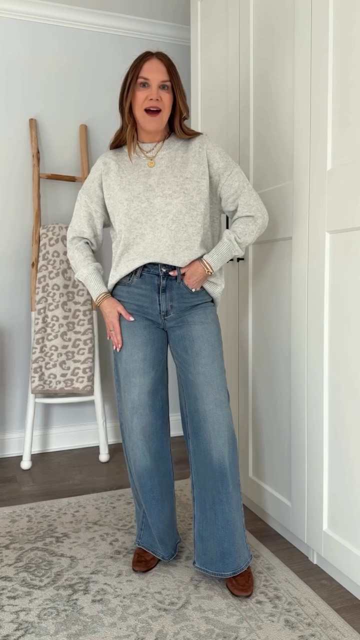 My favorite ever Target jeans that look so good on everybody are on sale for $19! So good in the 🍑 and elongate and slim the legs. The perfect combination of structure and stretch. Size up 1-2 sizes 

Target sale, the best jeans for middle age women, the most flatter jeans, the most comfortable wide leg jeans, Target style, the best target fashion finds

#LTKootd #LTKSaleAlert #LTKOver40
