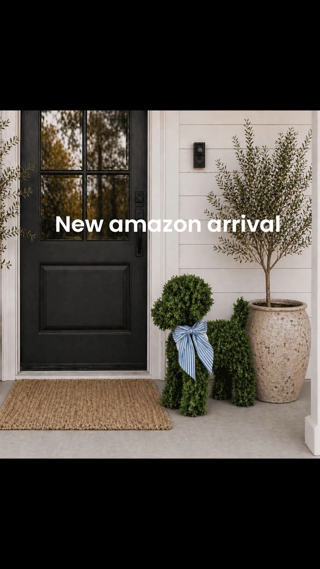OK, dog lovers!!! just found this new arrival on Amazon. I did swap out the bow for the blue striped this will be adorable on your porch for an accent next year potted plant faux outdoor plants 

#LTKHome #LTKSaleAlert
