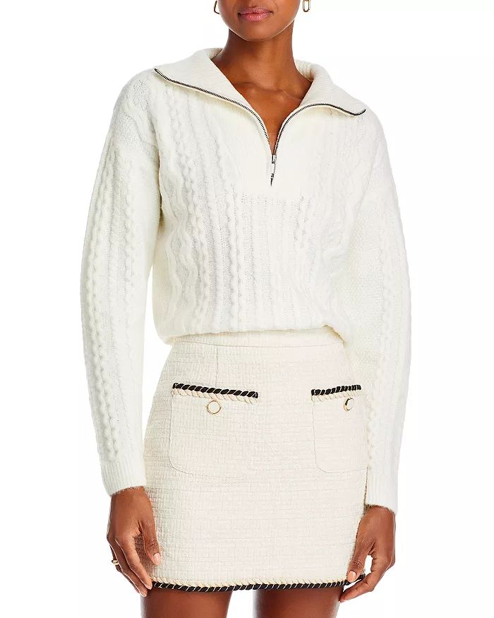 Cable Knit Half Zip Sweater - 100% Exclusive | Bloomingdale's (US)