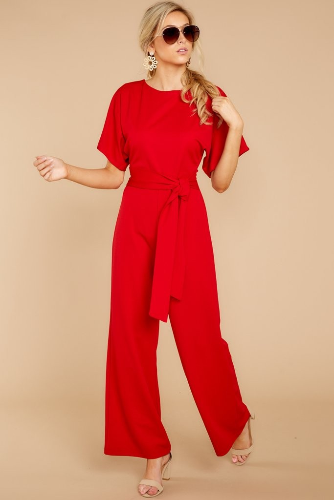 Favor For You Red Jumpsuit | Red Dress 