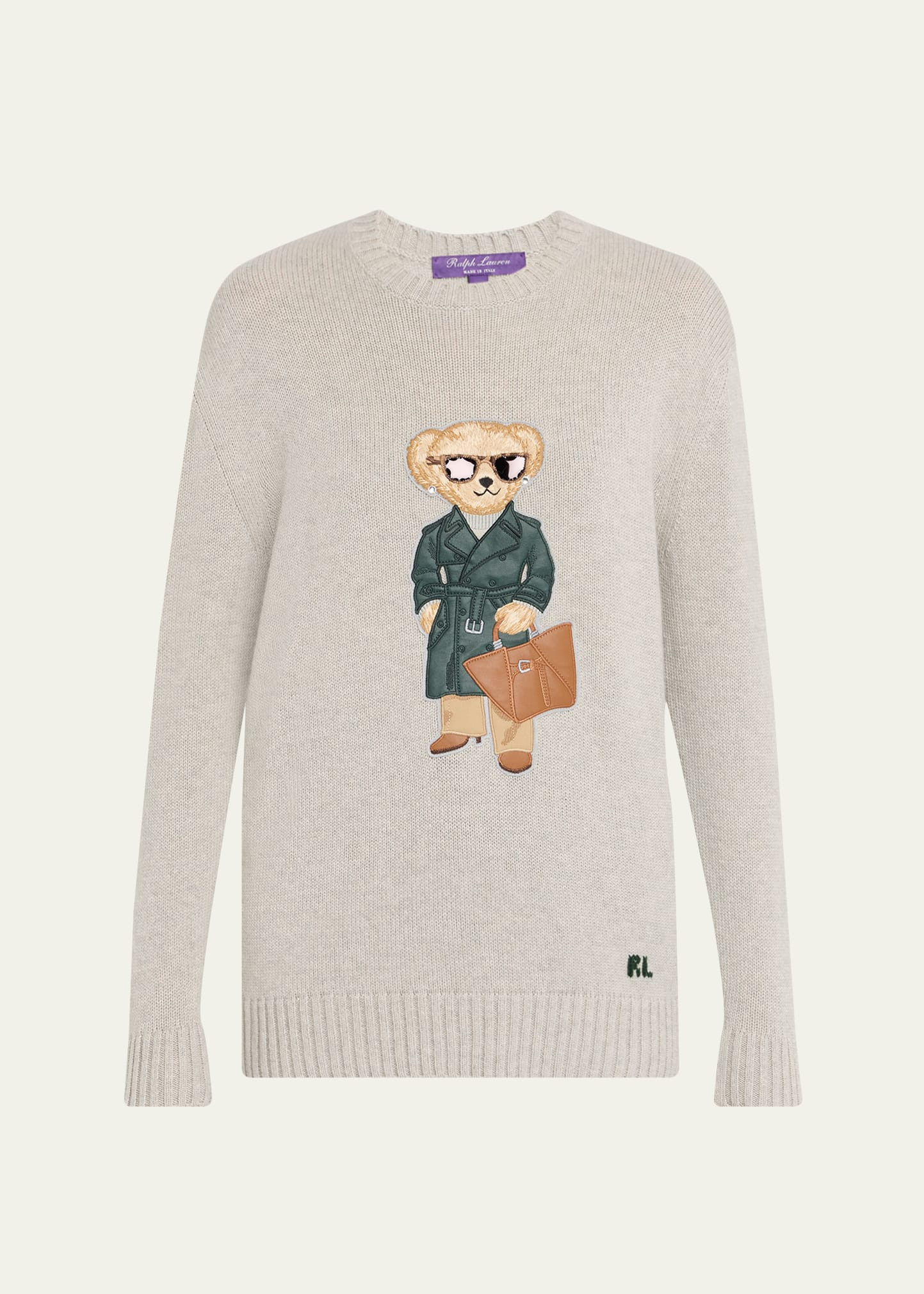 Ralph Lauren Collection Polo Bear Cashmere Sweater | Bergdorf Goodman