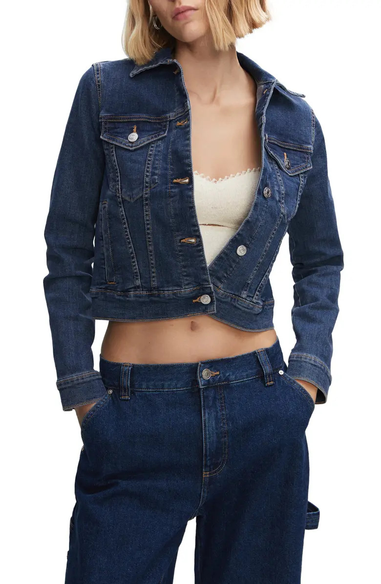 MANGO Stretch Denim Jacket | Nordstrom | Nordstrom