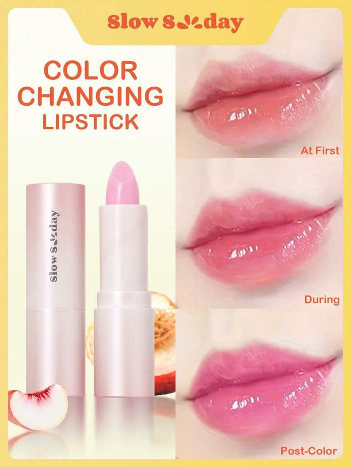 di lunga durata idratante pesca Gelatina Rossetto con cambio di colore , Lucidalabbra per rimpolp... | SHEIN