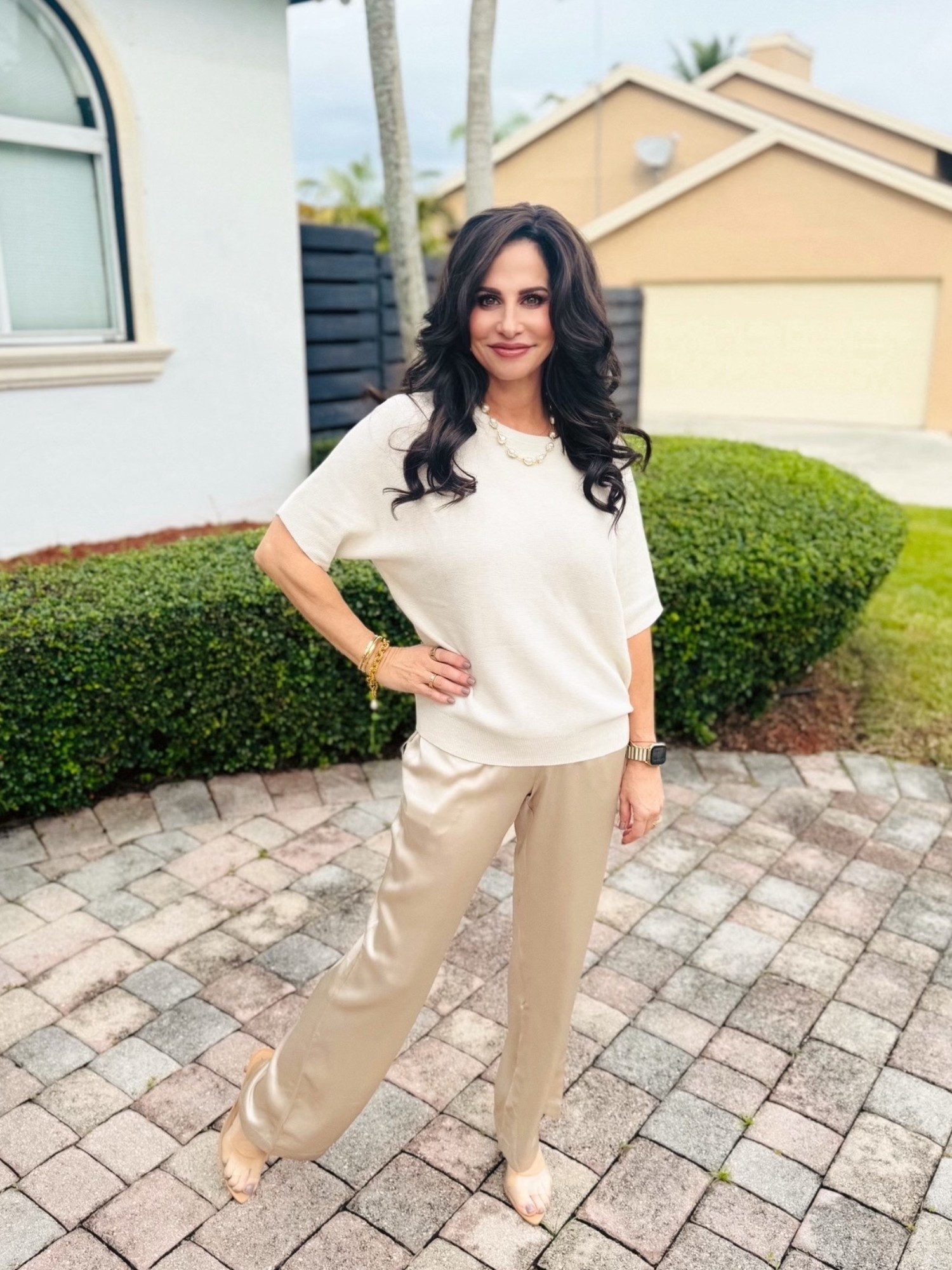 Thanksgiving inspo style 1 , easy , comfy and dressed perfect for the occasion ( actually for all season ) if it is too cold for short sleeves, I also linked a long sleeve option. Top sm , pants XS 

#LTKOver40 #LTKStyleTip #LTKParties